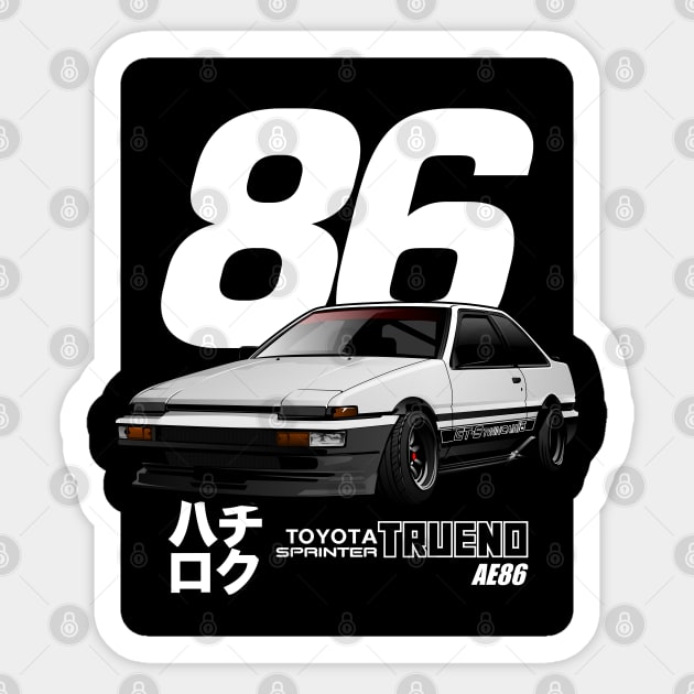 HACHIROKU AE86 Sticker by rizadeli